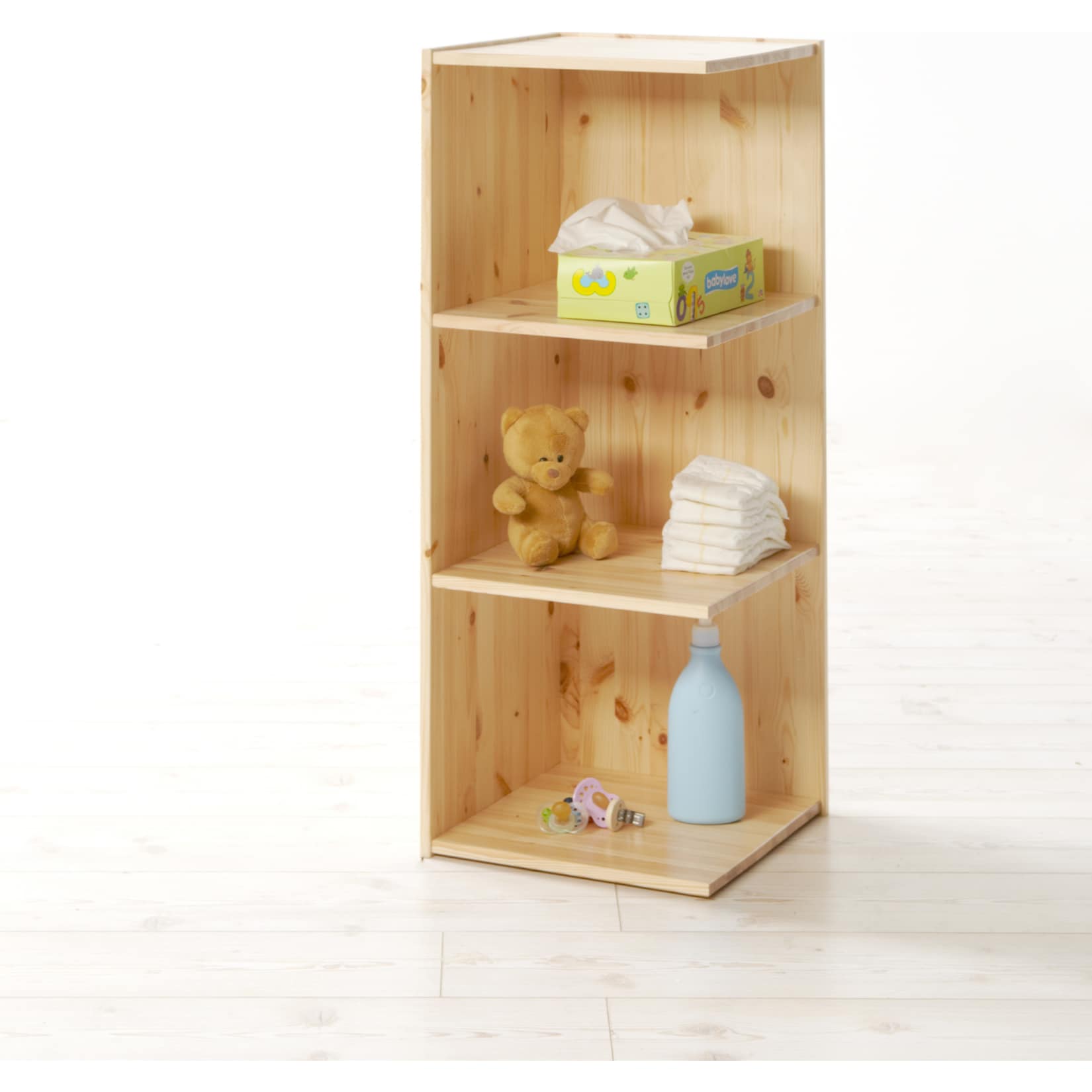 TiCAA Anstellregal f&uuml;r Wickeltisch Adam Moritz Natur 
