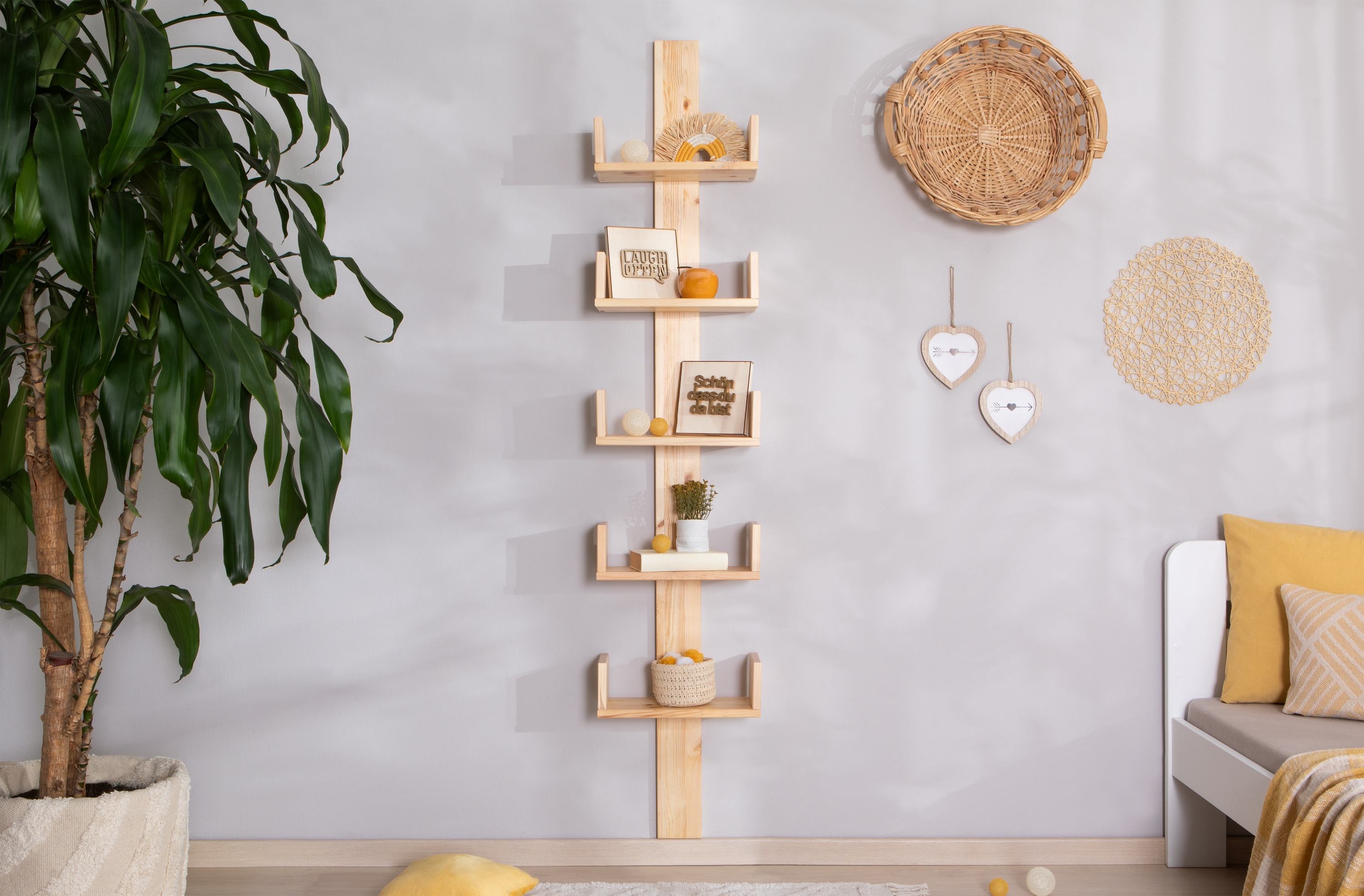 TiCAA Mehrzweckregal Pepe Kiefer Massiv 