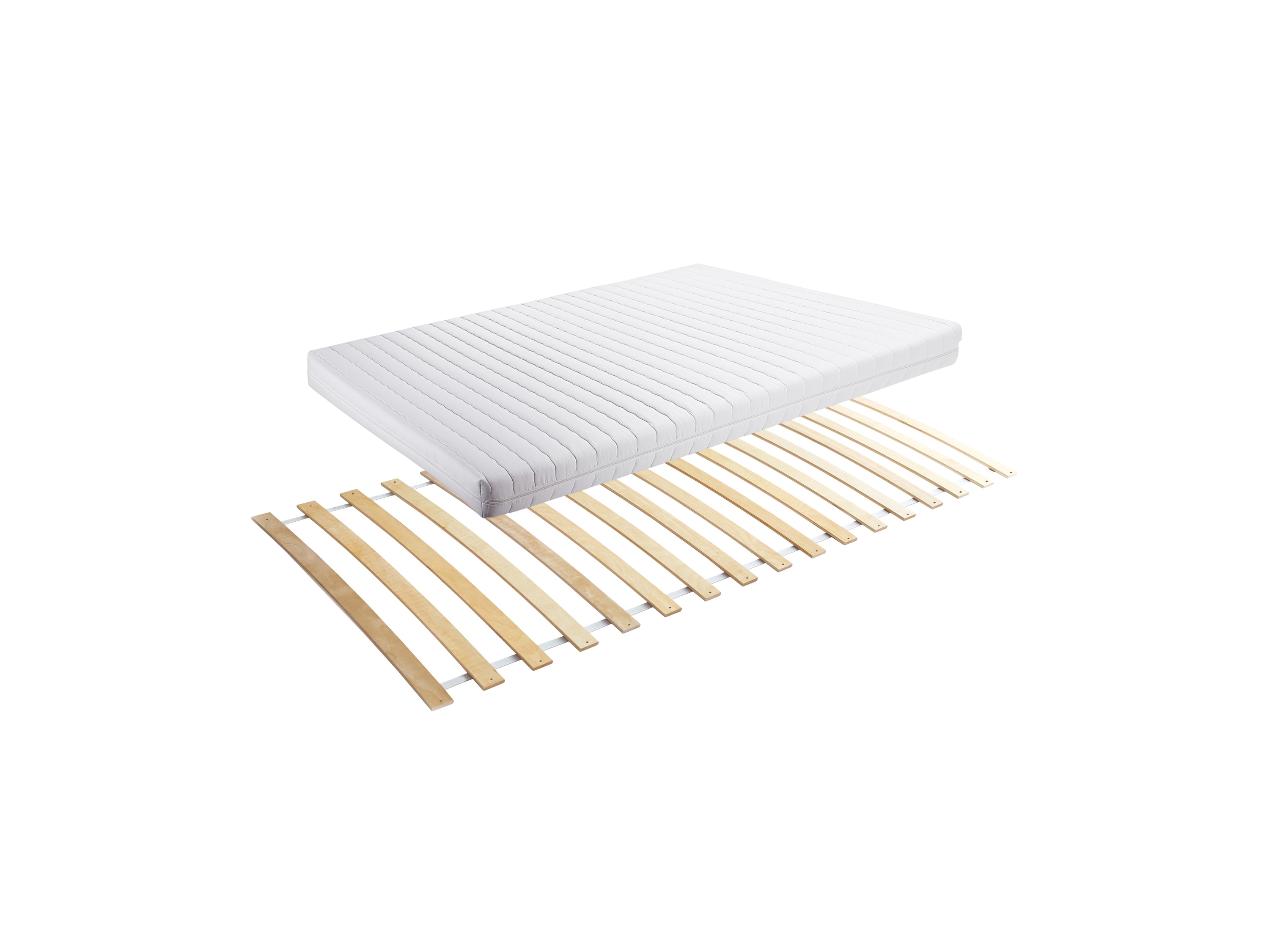 TiCAA Set Rollrost + Kindermatratze MedAllergen 90x200cm 