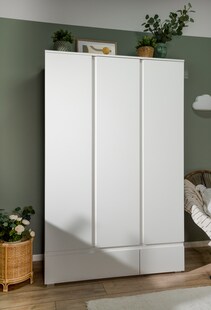 Finori Kleiderschrank "Lia", weiß, 3 Türen 