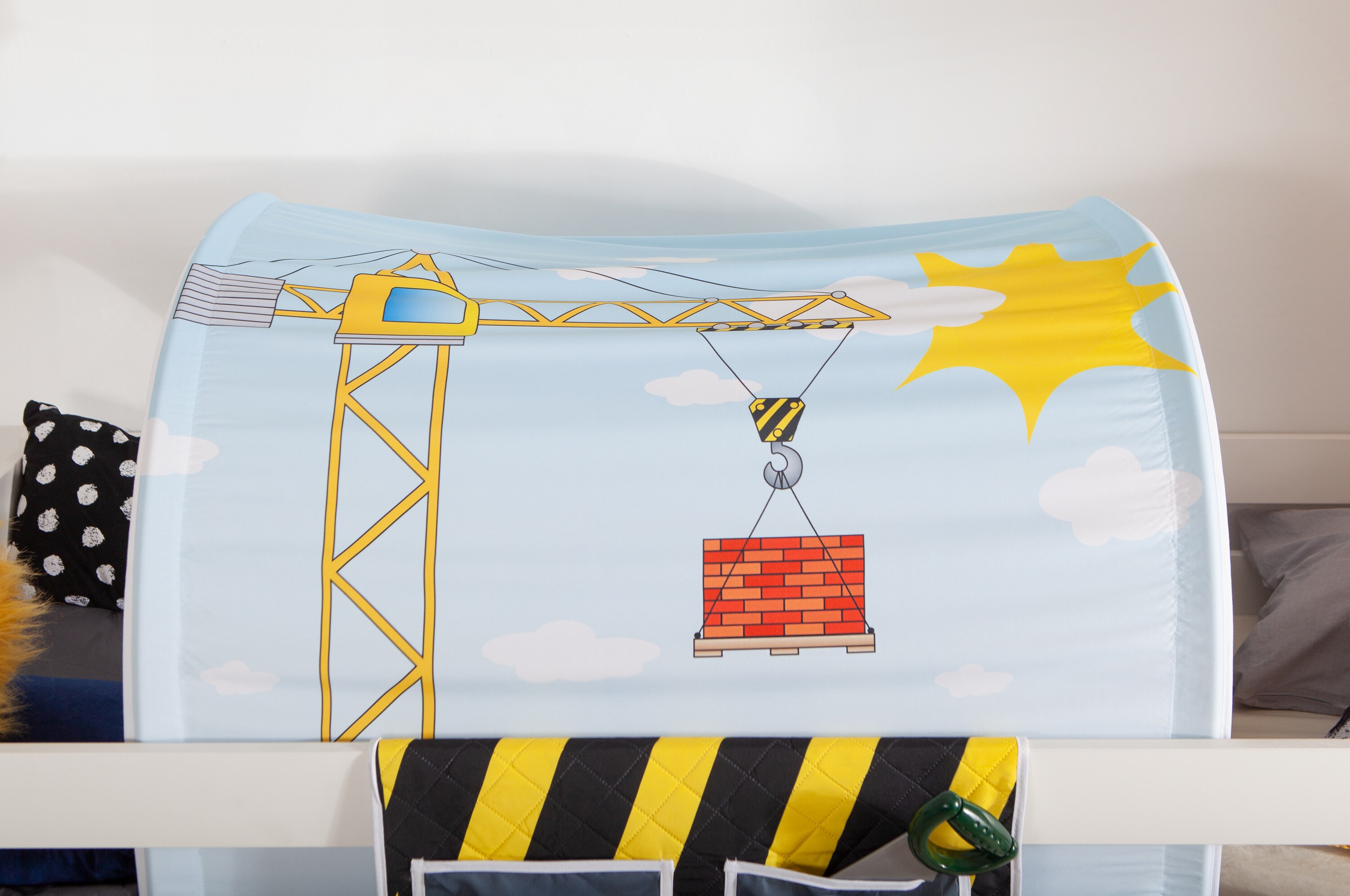 TiCAA Tunnel "Oskars Baustelle" f&uuml;r Hoch- und Etagenbetten 