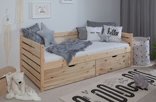 TiCAA Sofabett Naomi inkl. 2x Schubkästen, 90x200 