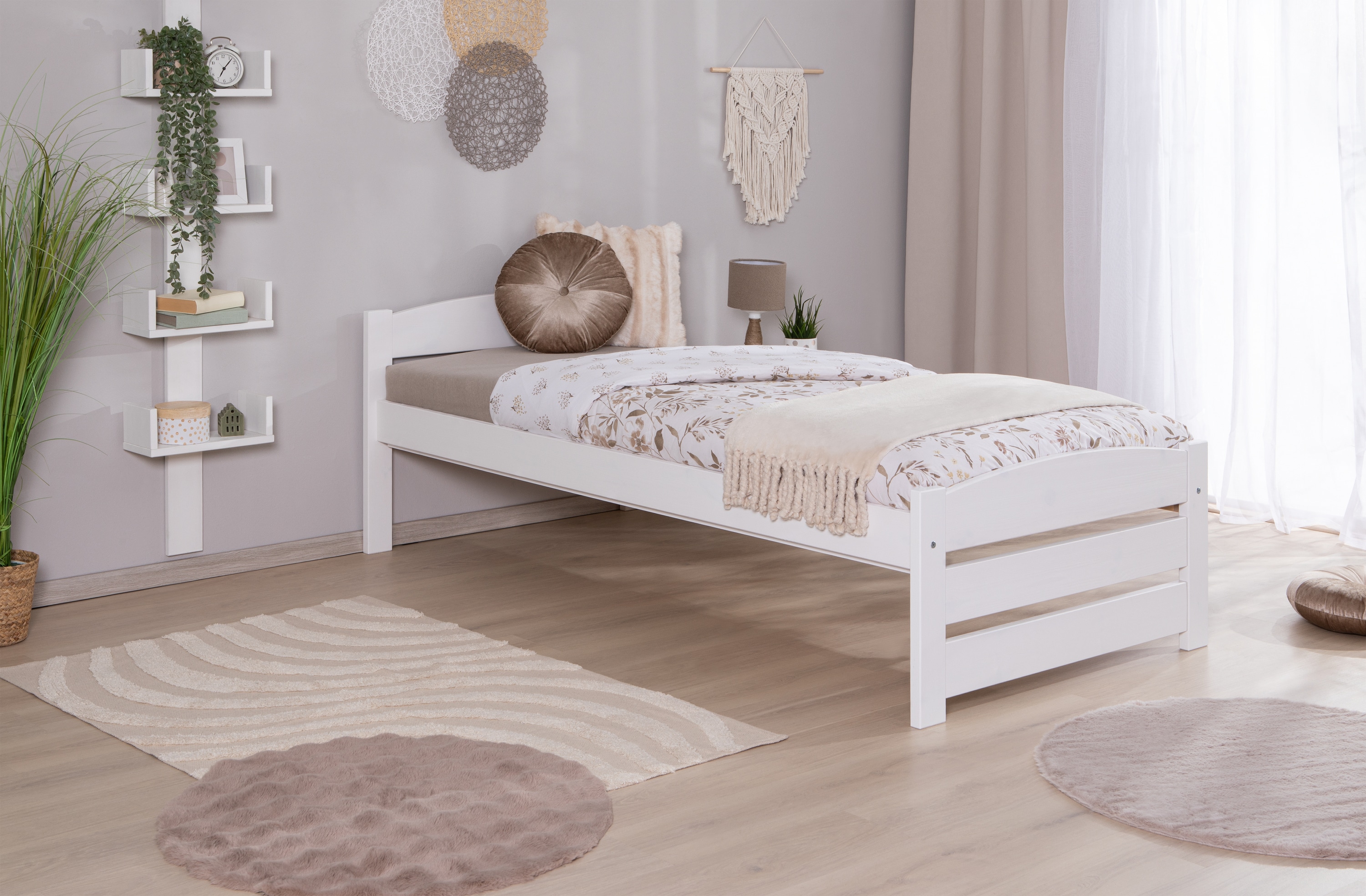 TiCAA Stauraumbett Seniorenbett &bdquo;Loni&ldquo;,  Funktionsbett 