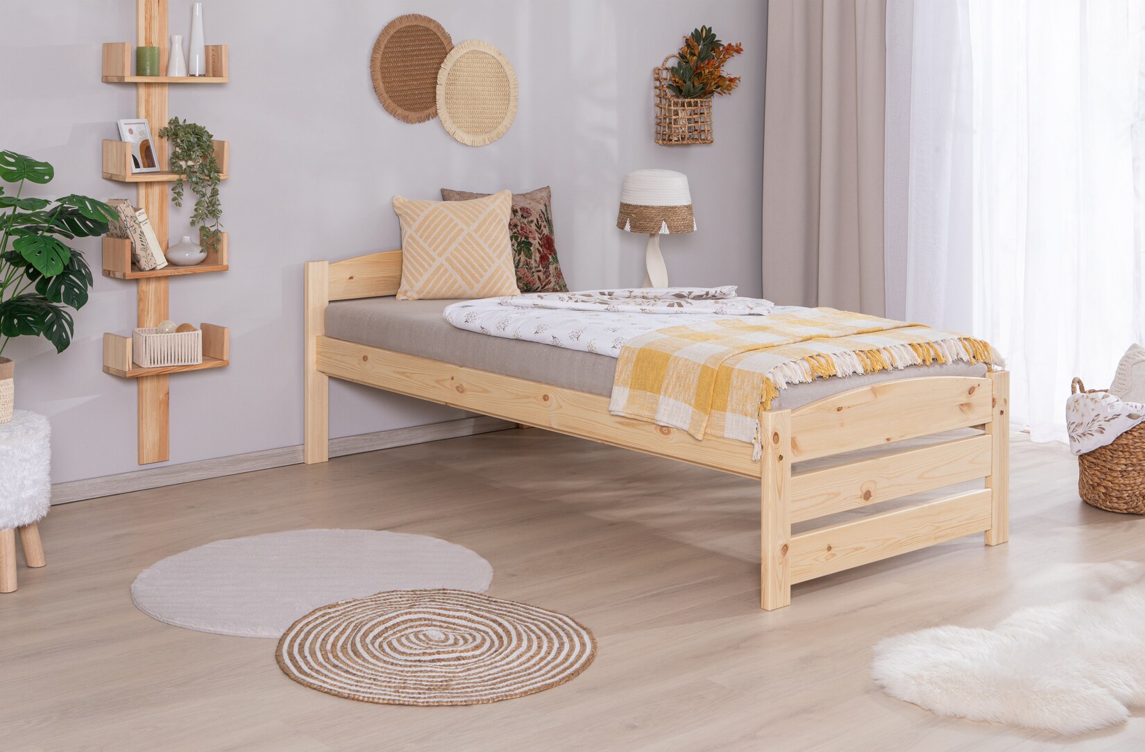 TiCAA Stauraumbett Seniorenbett „Loni“, Funktionsbett