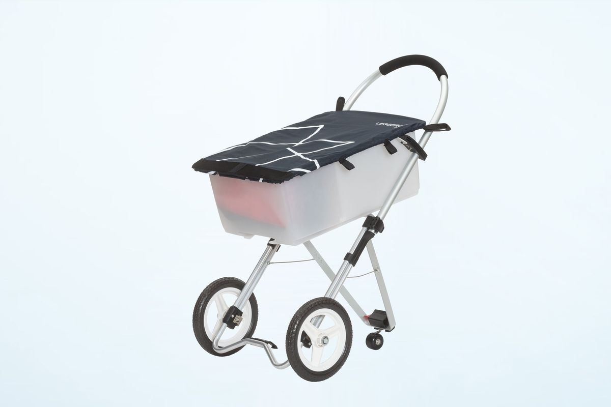Trolley Max - Einkaufswagen marine/weiss 