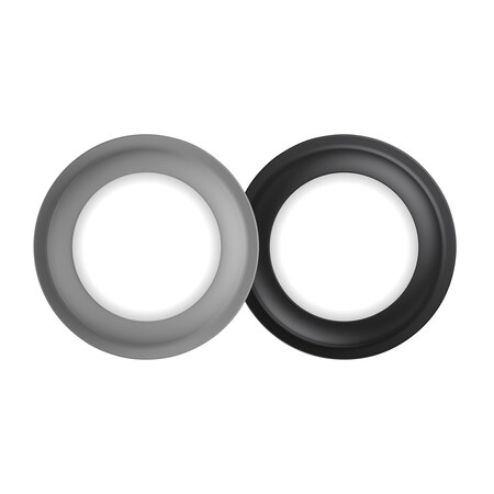 XLAYER Halterung Apple AirTag Holder 2er Set Grey/Black Handy-Halterung