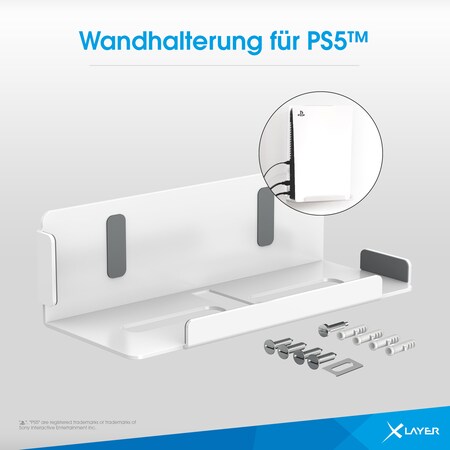 Xlayer XLayer PS5 Wandhalterung weiss Stabil ein…