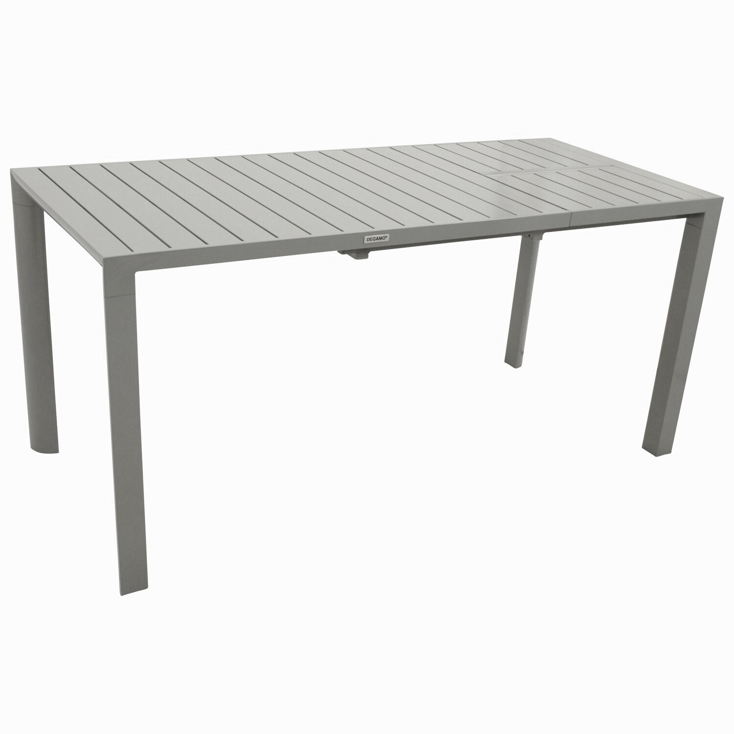 DEGAMO Ausziehtisch BAGO 120/162x70cm, Aluminium silbergrau 