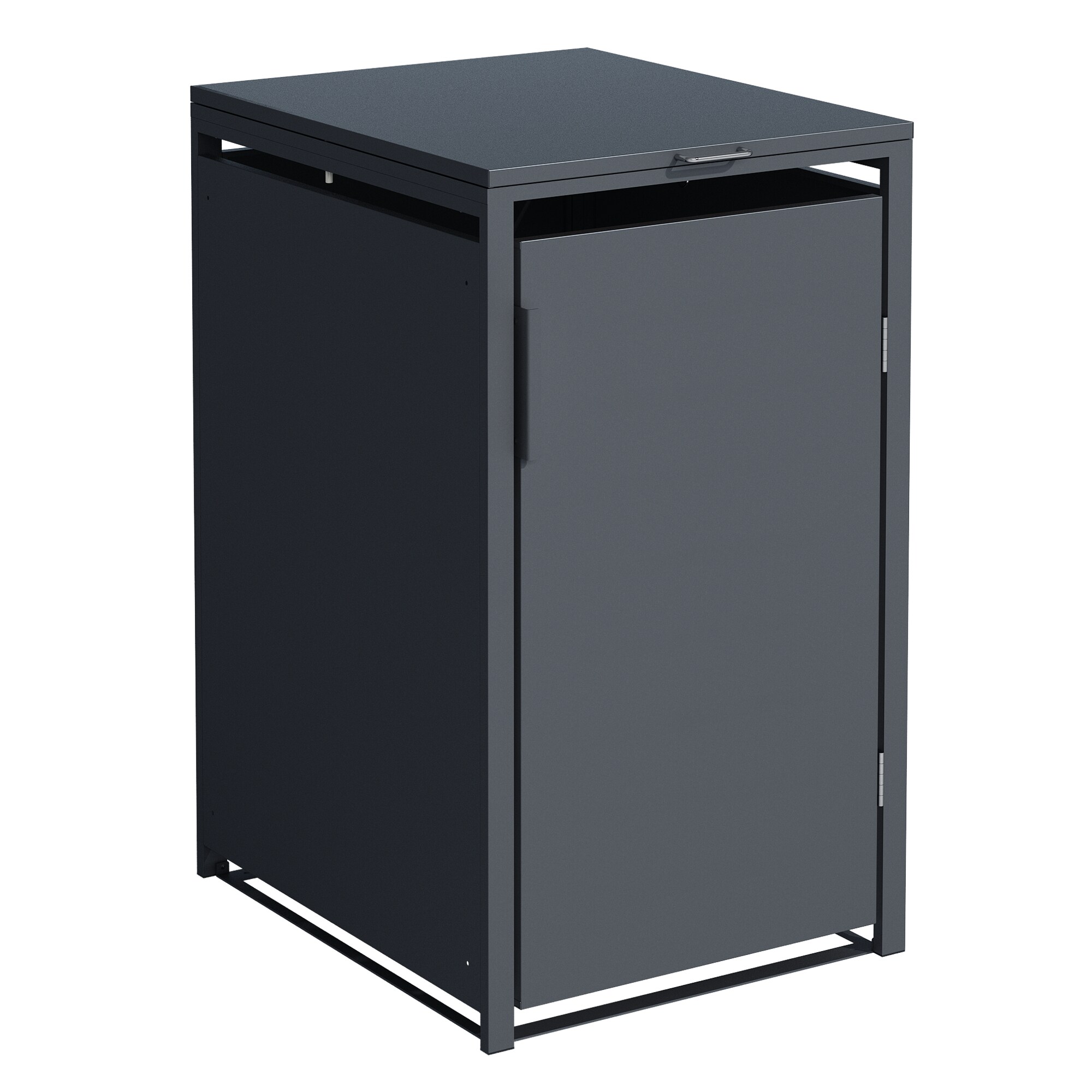 DEGAMO M&uuml;lltonnenbox M&Uuml;NCHEN 68x80x116cm f&uuml;r Tonnen 120 und 240 Liter, Stahl anthrazit 