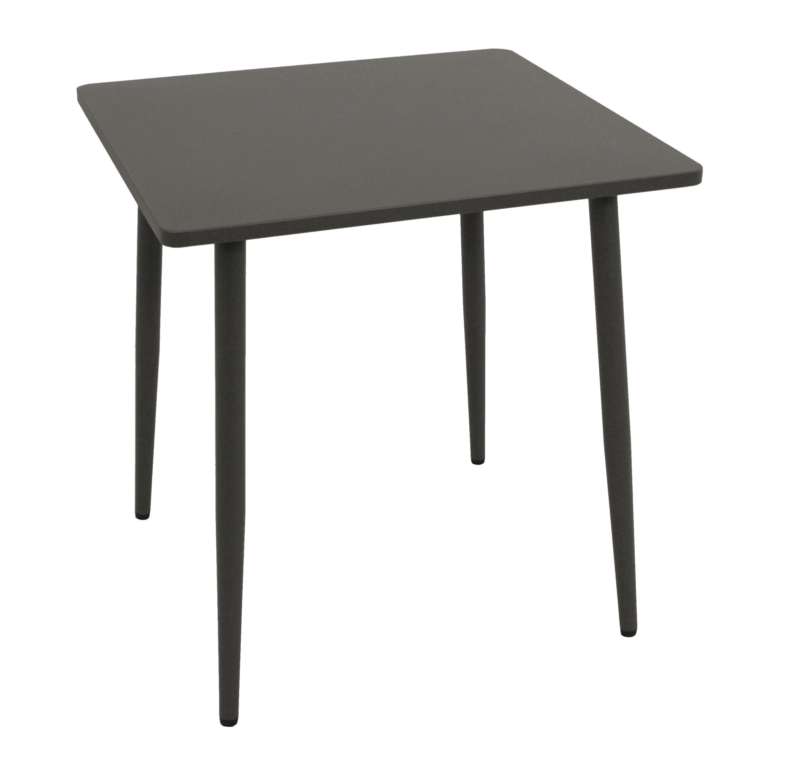 DEGAMO Bistrotisch DENVER 70x70cm quadratisch, Metall anthrazit 