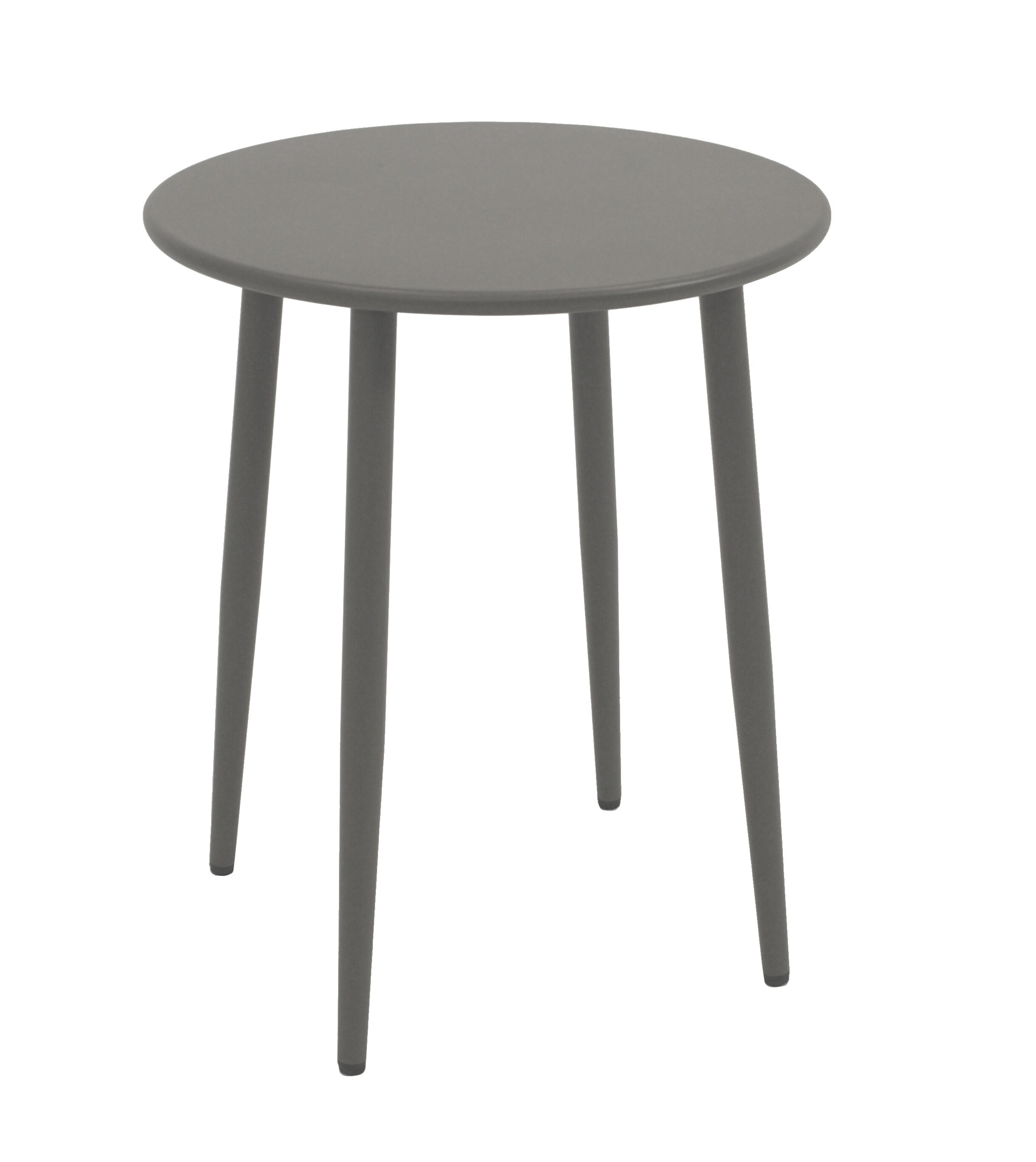 DEGAMO Bistrotisch DENVER 60cm rund, Metall grau 