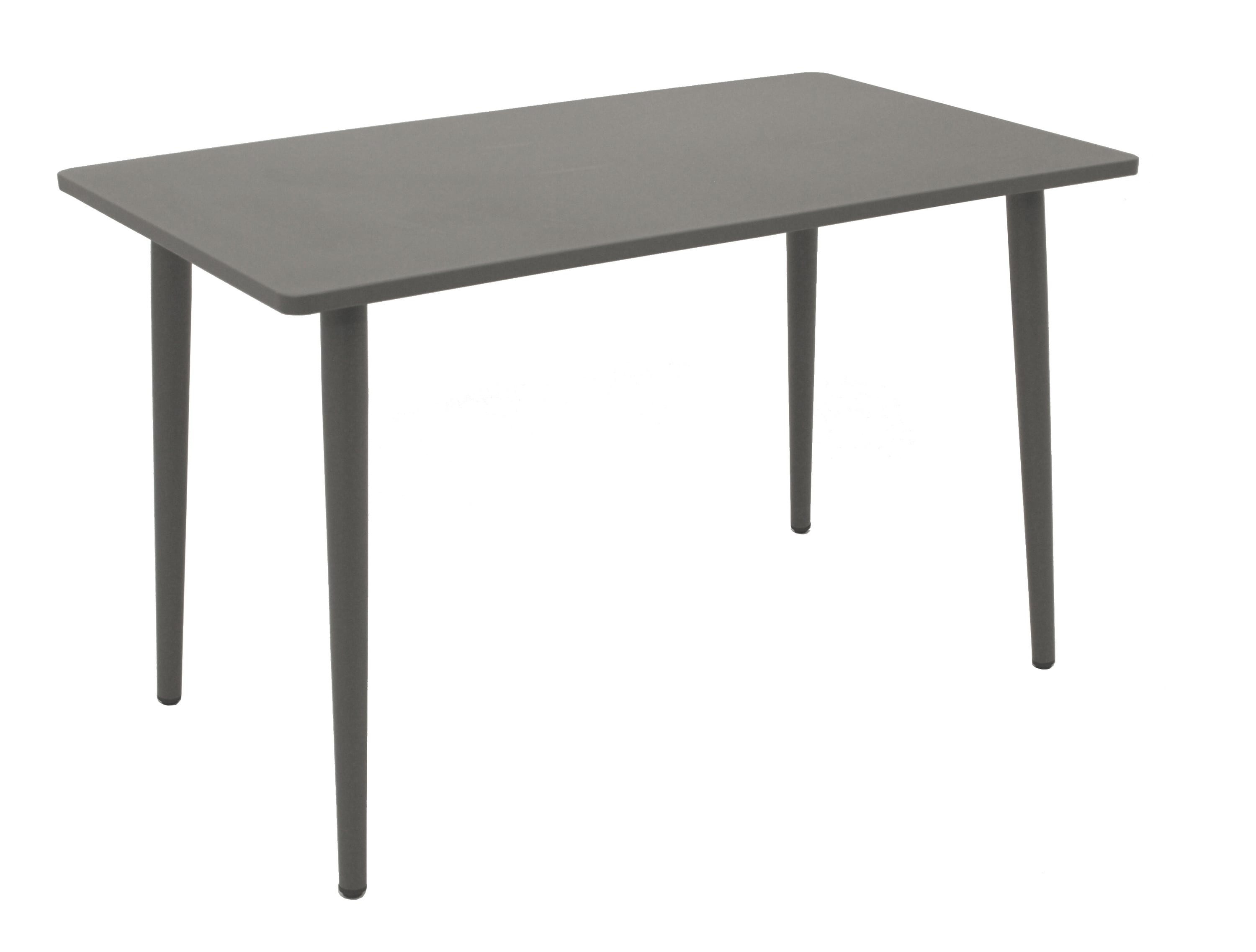 DEGAMO Tisch DENVER 70x120cm, Metall grau 