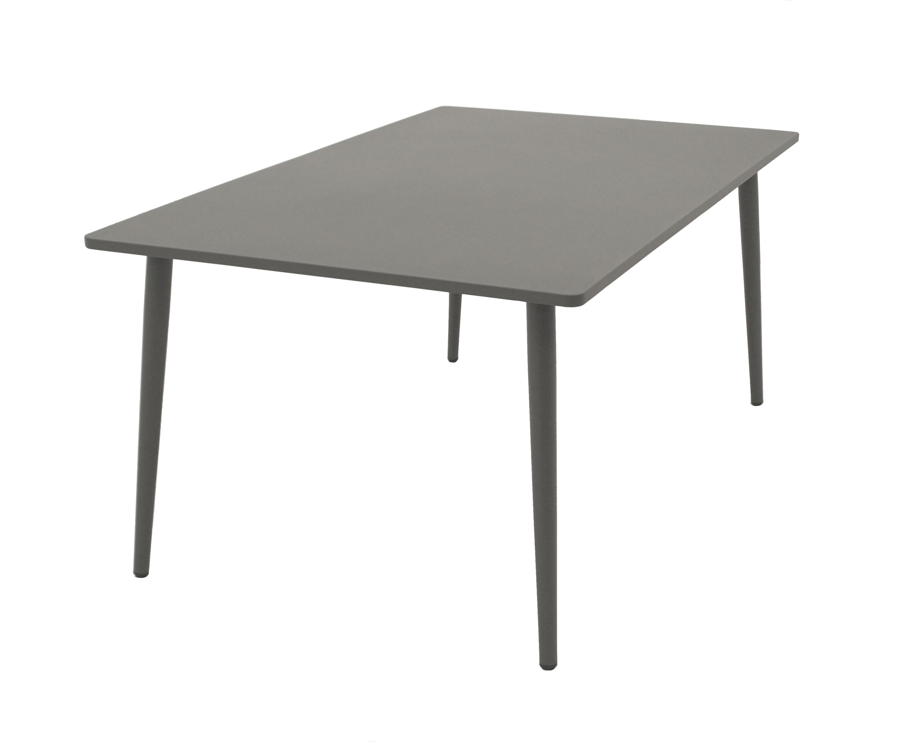 DEGAMO Tisch DENVER 100x160cm, Metall grau 