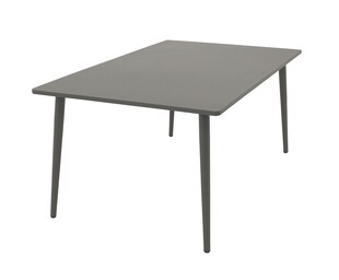 DEGAMO Tisch DENVER 100x160cm, Metall grau 
