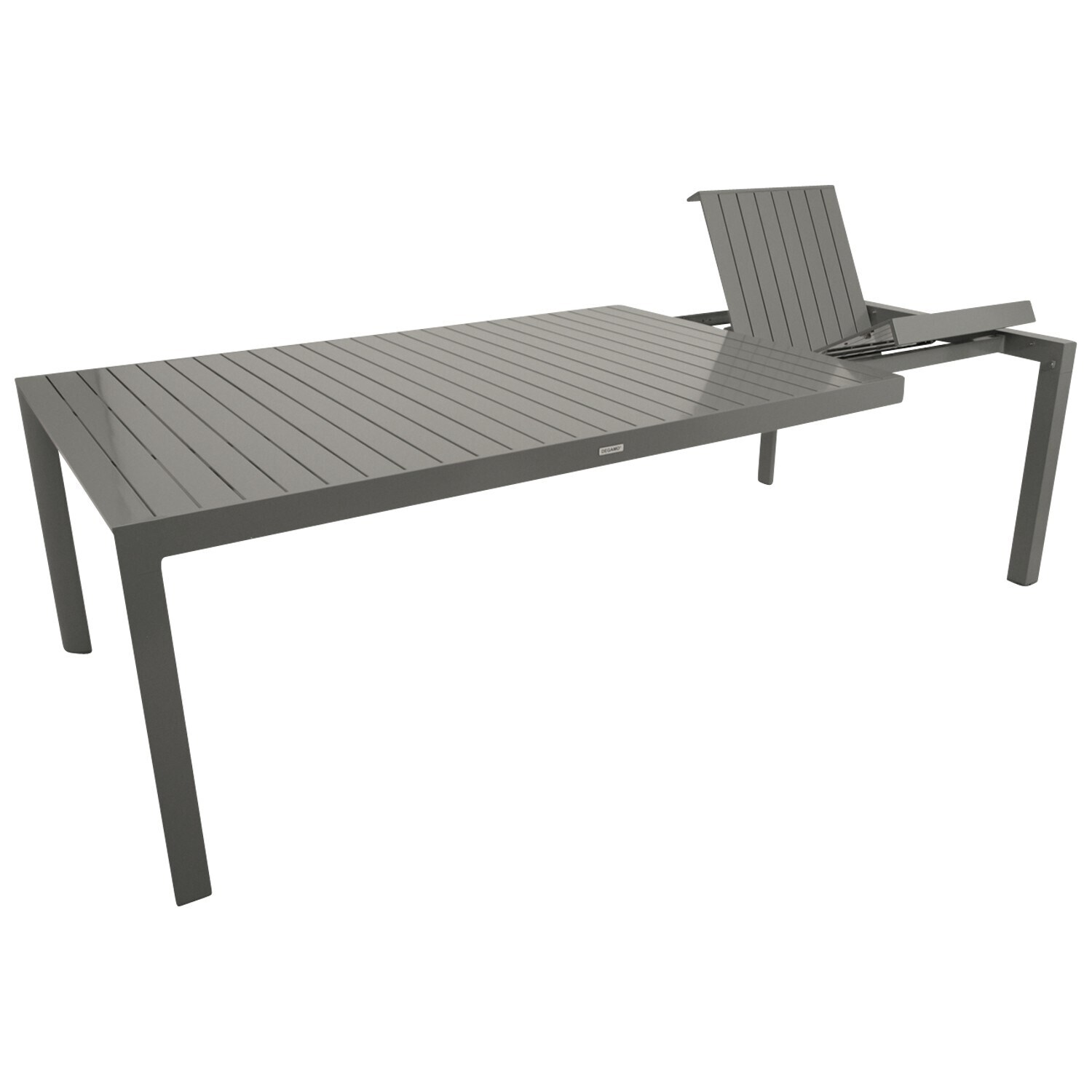 Ausziehtisch BAGO XL 195/255X120cm, Aluminium silbergrau