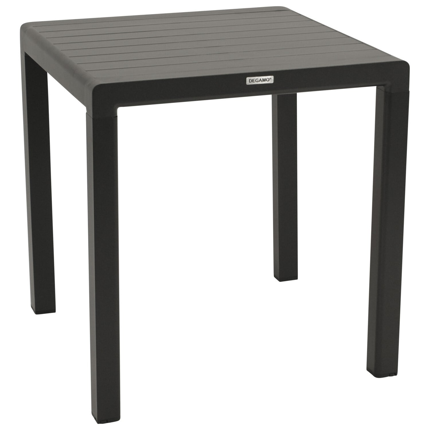 DEGAMO Bistrotisch PARIS 70x70cm, Aluminium anthrazit 