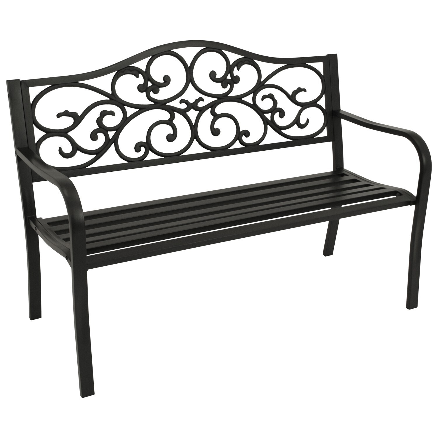 Bank MANCHESTER 2-sitzer, Metall schwarz