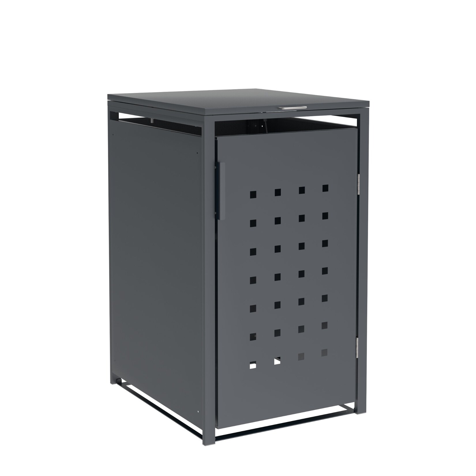 Mülltonnenbox TRIER 68x80x116cm für Tonnen 120 und 240 Liter, Stahl anthrazit