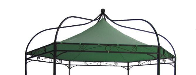 DEGAMO Ersatzdach f&uuml;r Pavillon MODENA, Polyester PVC-beschichtet gr&uuml;n 