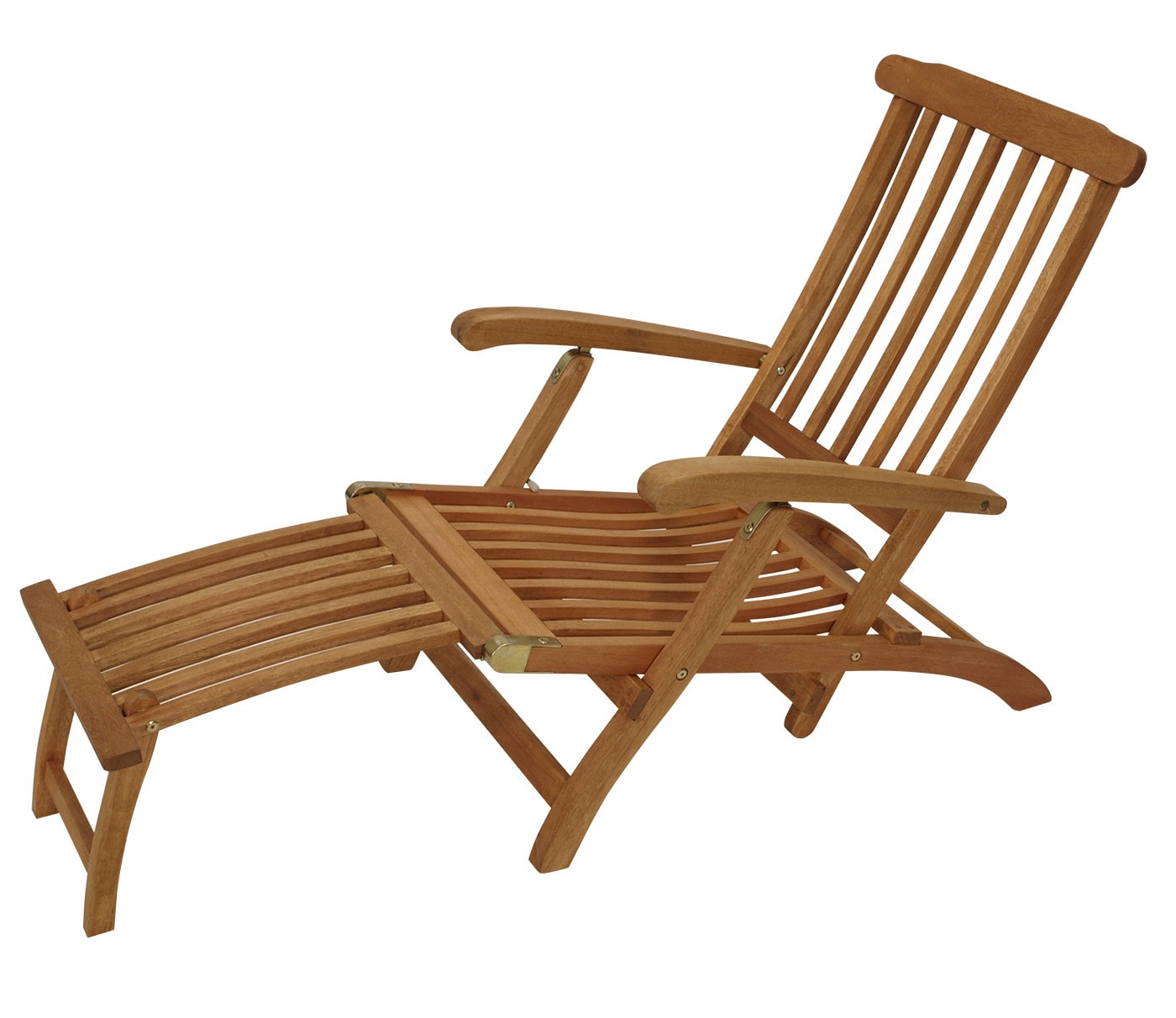 DEGAMO Deckchair MAINE klappbar, Eukalyptus ge&ouml;lt, 