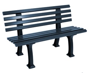 gartenmoebel-einkauf Bank  IBIZA 2-sitzer, Kunststoff blau 