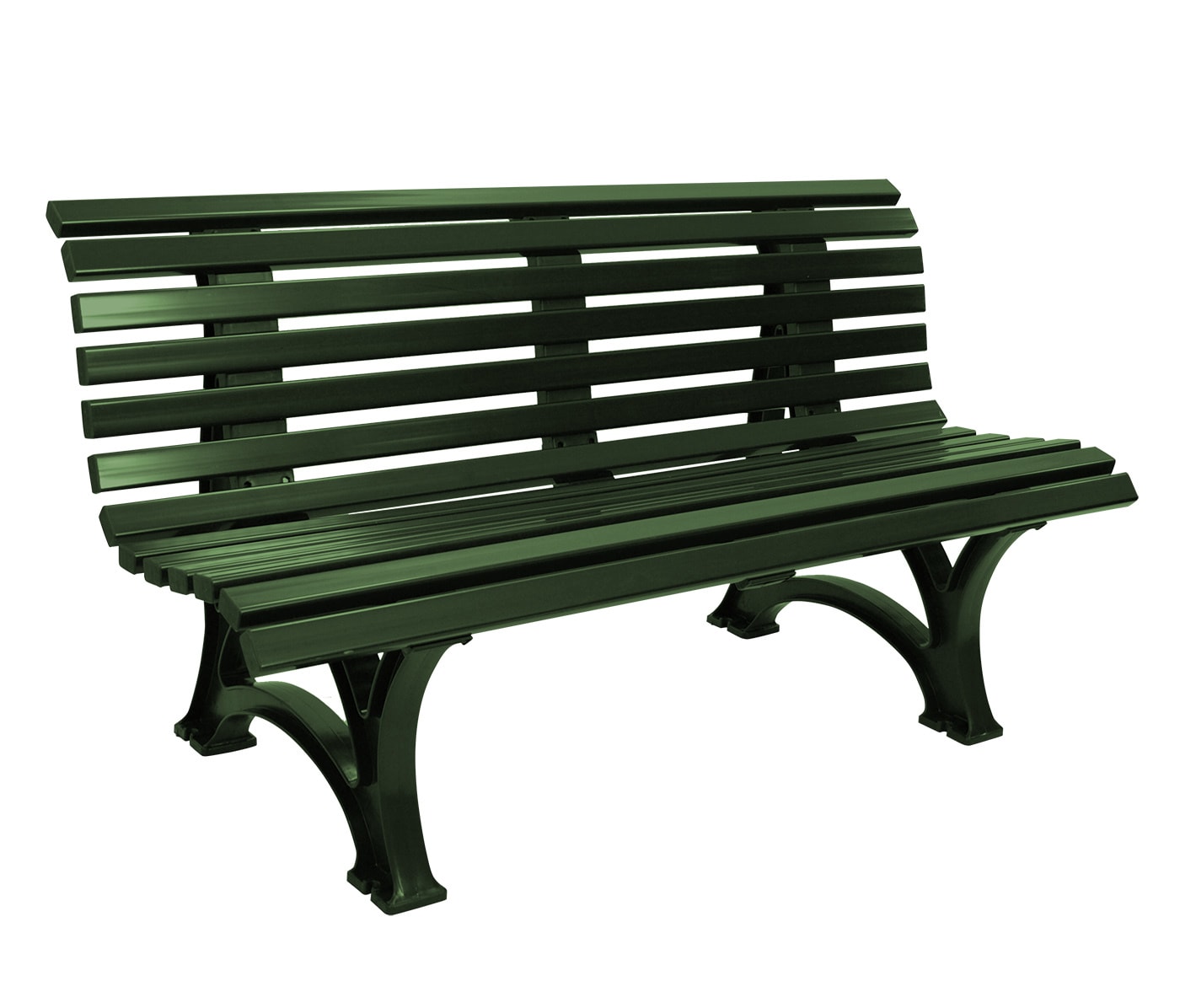 gartenmoebel-einkauf Bank HELGOLAND 3-sitzer, Kunststoff gr&uuml;n 