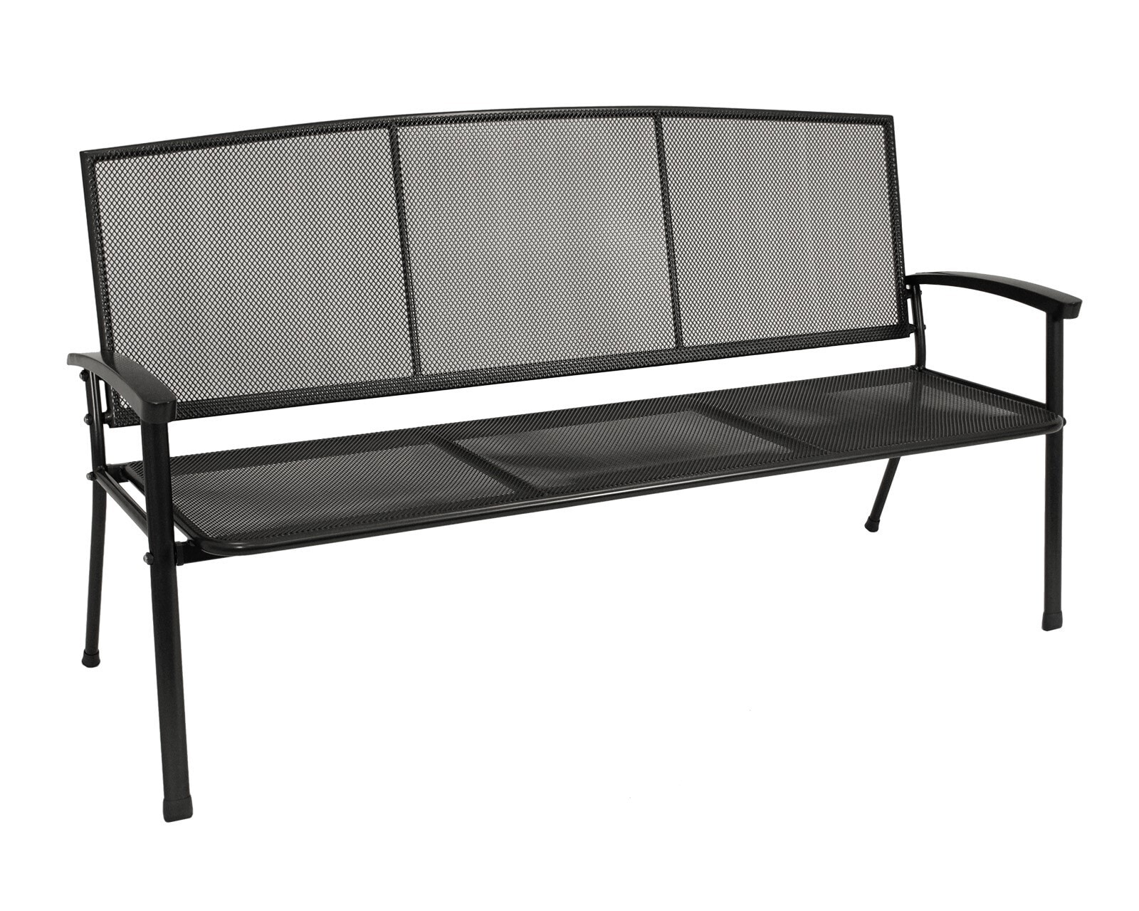 DEGAMO Bank RIVO 3-sitzer, Streckmetall eisengrau 