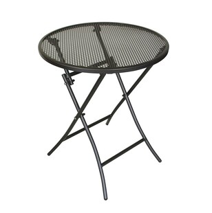 DEGAMO Klapptisch MOCCA 60cm rund, Streckmetall eisengrau 