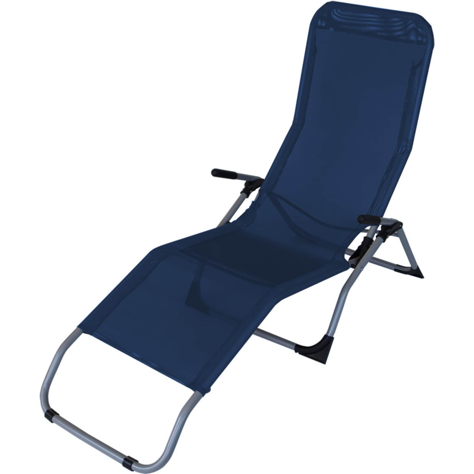 DEGAMO Gesundheitsliege SYLT, Stahl + Kunstgewebe blau, faltbar 
