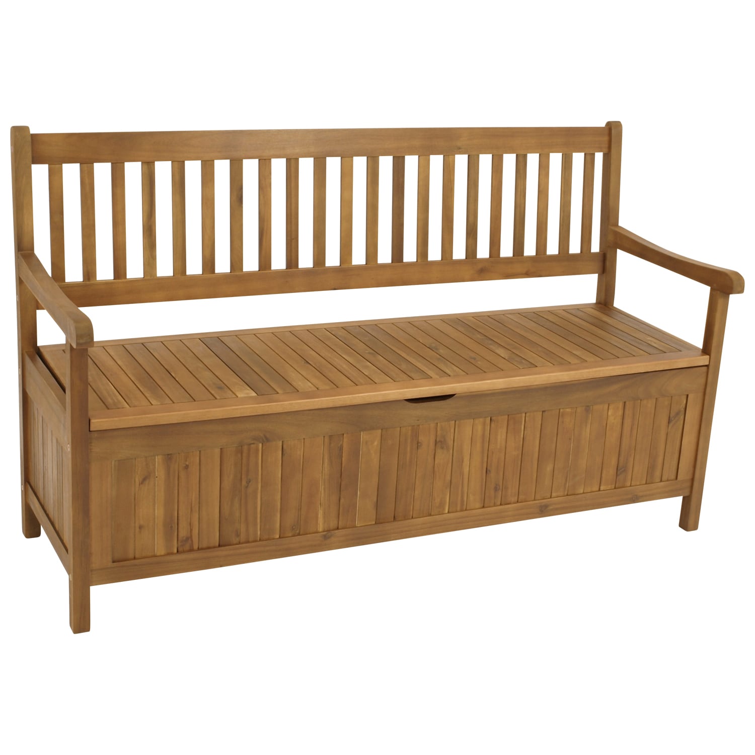 DEGAMO Truhenbank BENITA 3-sizter, Akazie ge&ouml;lt 