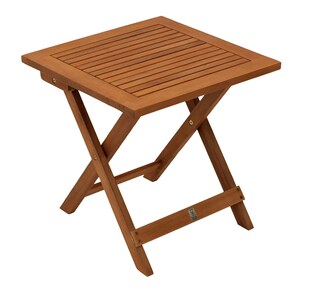 DEGAMO Klapp - Beistelltisch JAVA 45x45cm, Akazie geölt 