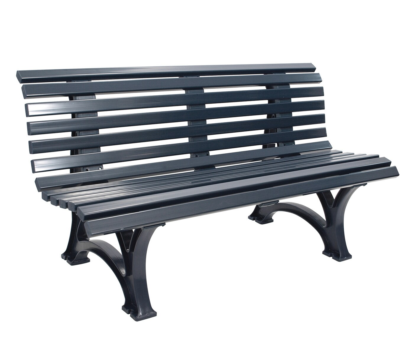 gartenmoebel-einkauf Bank HELGOLAND 3-sitzer, Kunststoff graphitgrau 