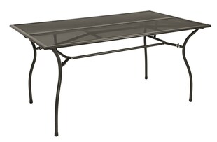 DEGAMO Gartentisch CLASSIC 90x150cm, Streckmetall anthrazit 