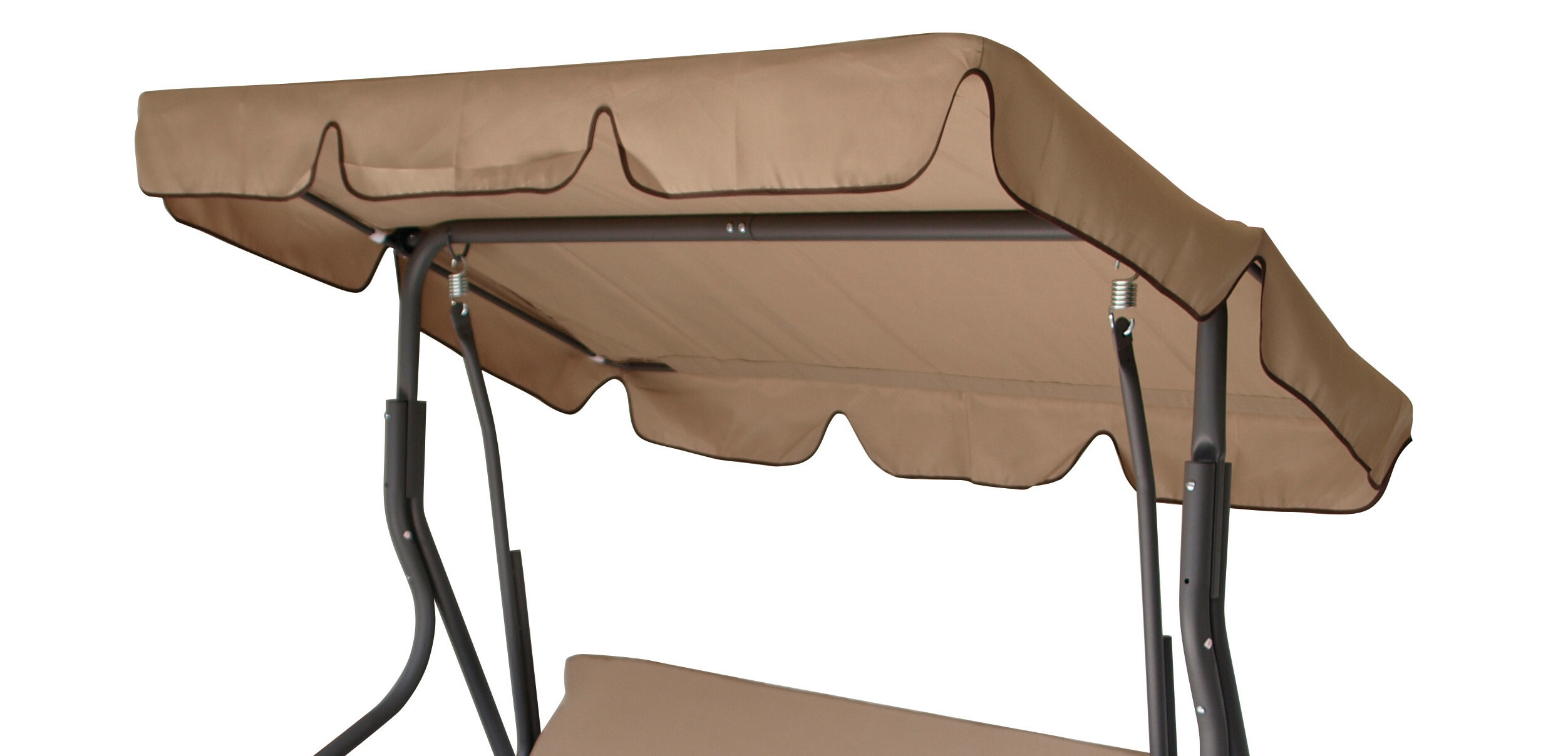 DEGAMO Dachplane f&uuml;r Hollywoodschaukel FLORIDA 170x110cm, cremefarben 