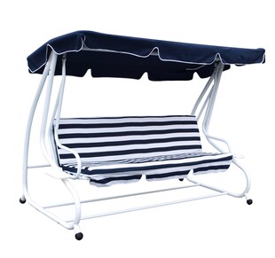 DEGAMO Dachplane für Hollywoodschaukel MIAMI 228x120cm, dunkelblau 