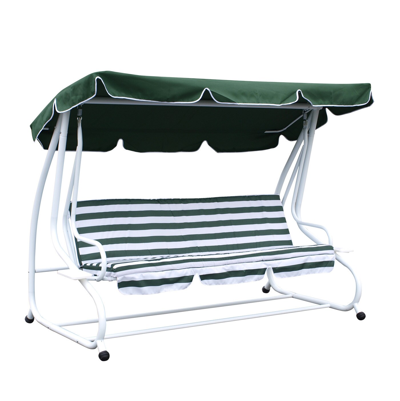 DEGAMO Dachplane f&uuml;r Hollywoodschaukel MIAMI 228x120cm, dunkelgr&uuml;n 