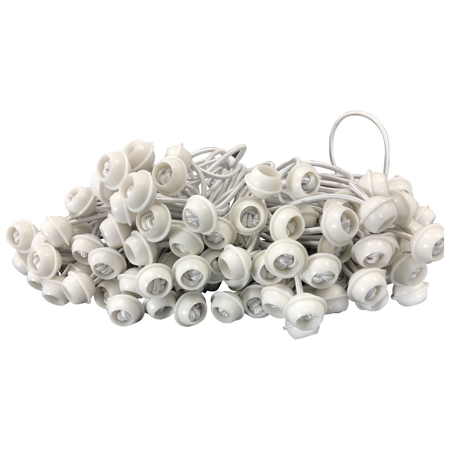 DEGAMO Spanngummi mit Kugel f&uuml;r Zeltplanen, 100 St&uuml;ck 