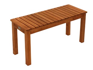 DEGAMO Hockerbank MERIDA 2-sitzer, Eukalyptus geölt 