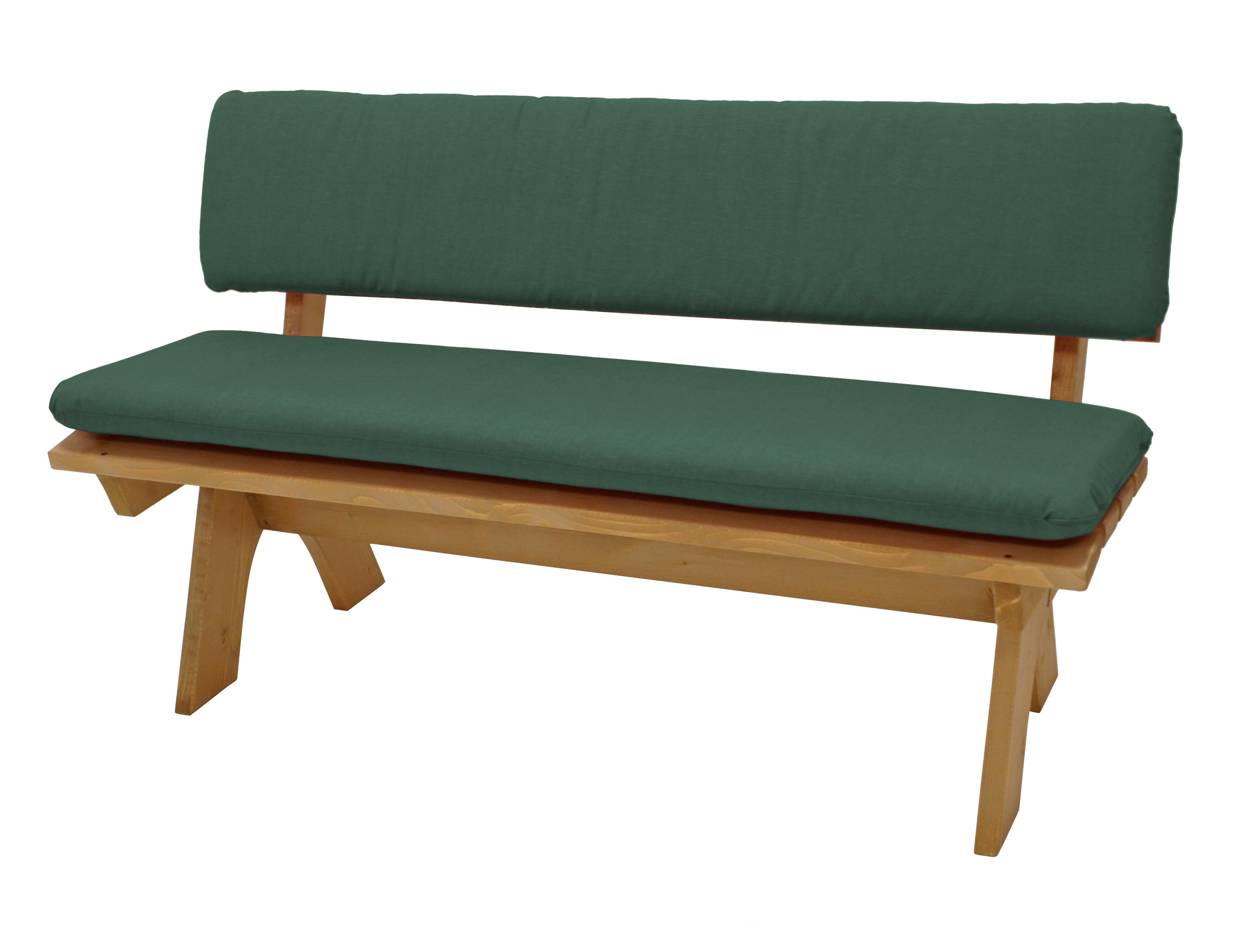 DEGAMO Auflagenset DALLAS f&uuml;r Bank 3-sitzer, dunkelgr&uuml;n, 2-teilig 