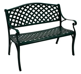 DEGAMO Bank OXFORD 2-sitzer, Aluguss dunkelgrün 