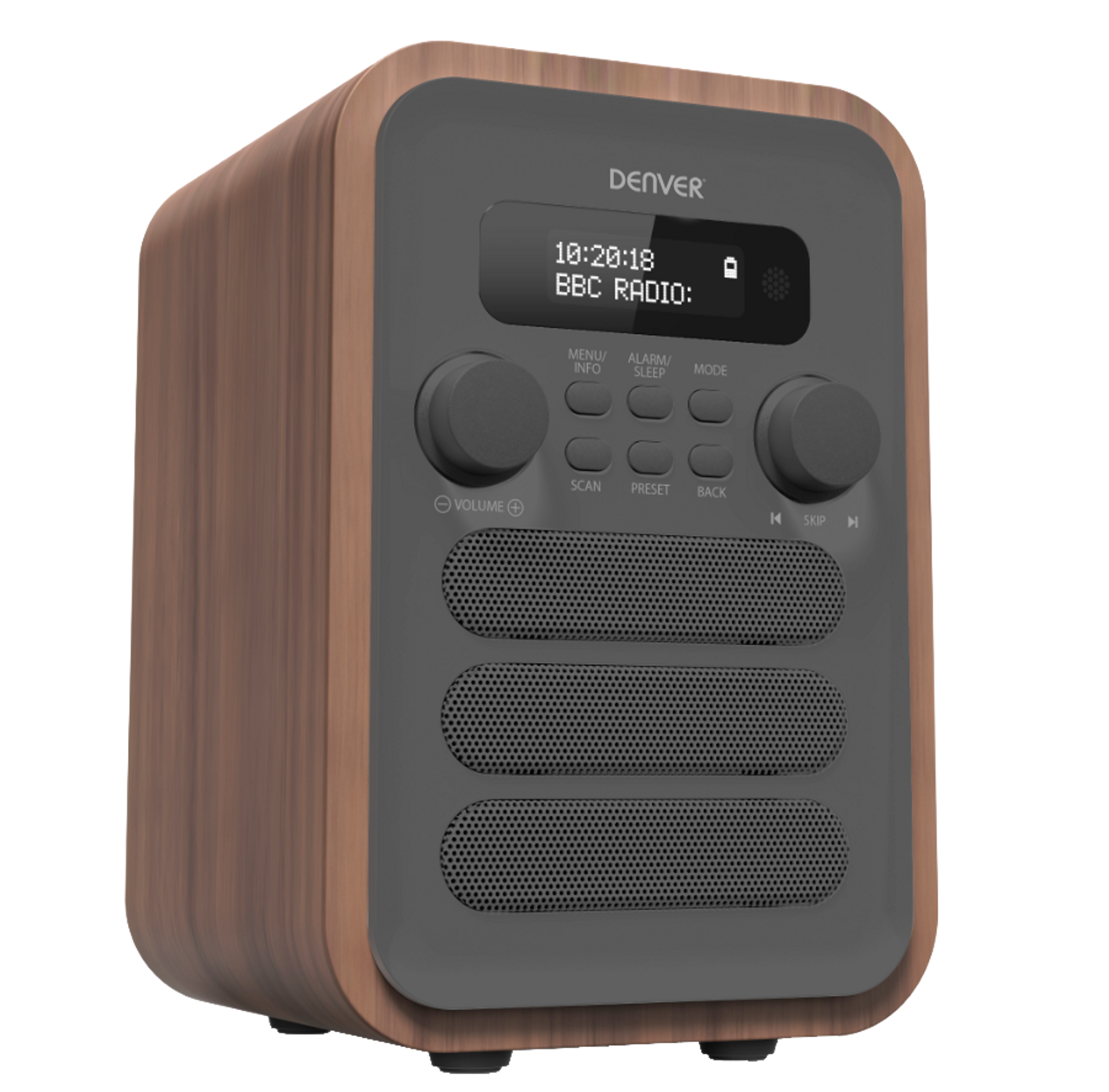 DAB UKW Radio mit Weckfunktion, Bluetooth und Kopfh&ouml;rerausgang 