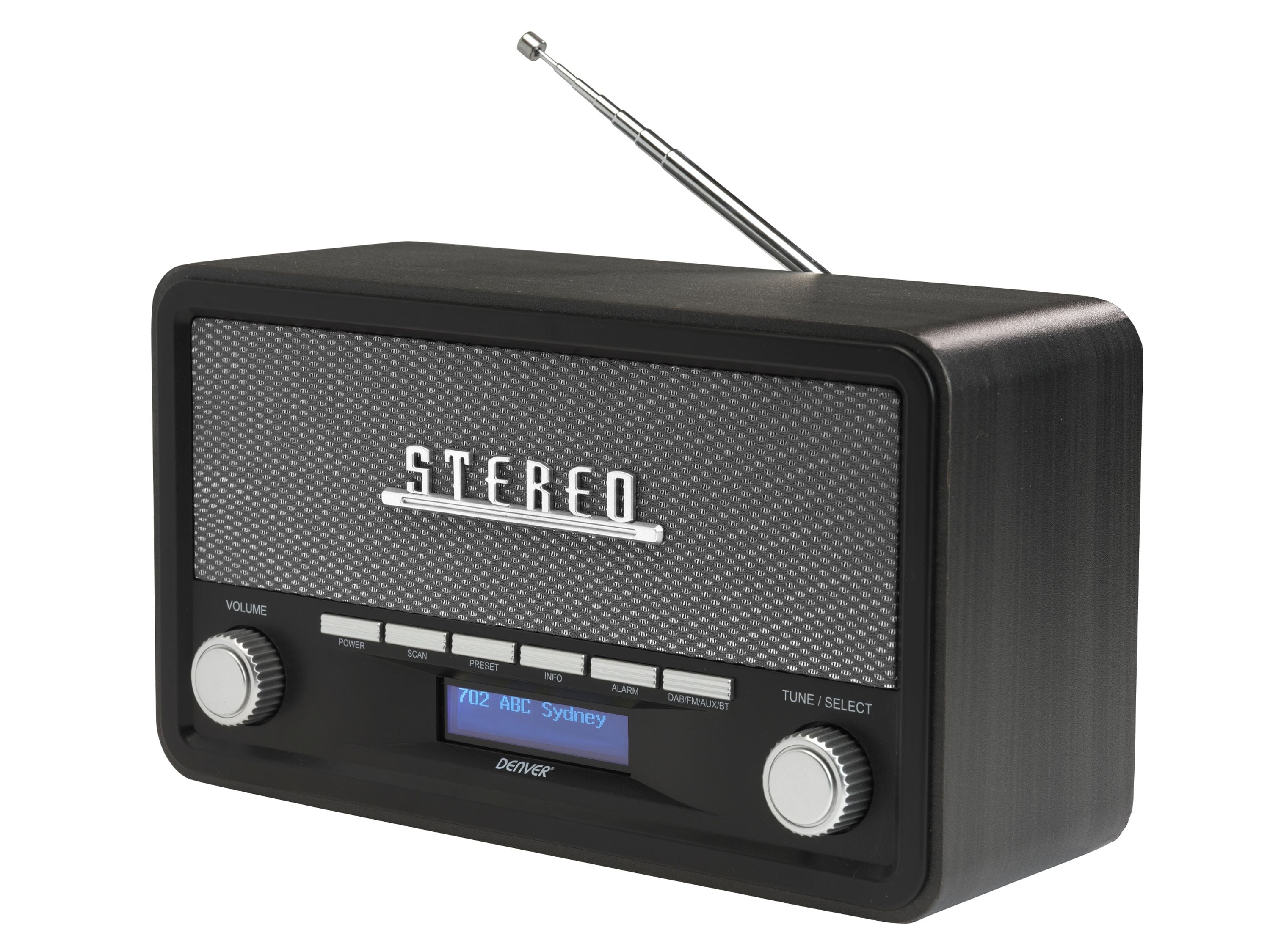 DAB Retro Digitalradio mit Bluetooth, AUX und Weckfuntion 