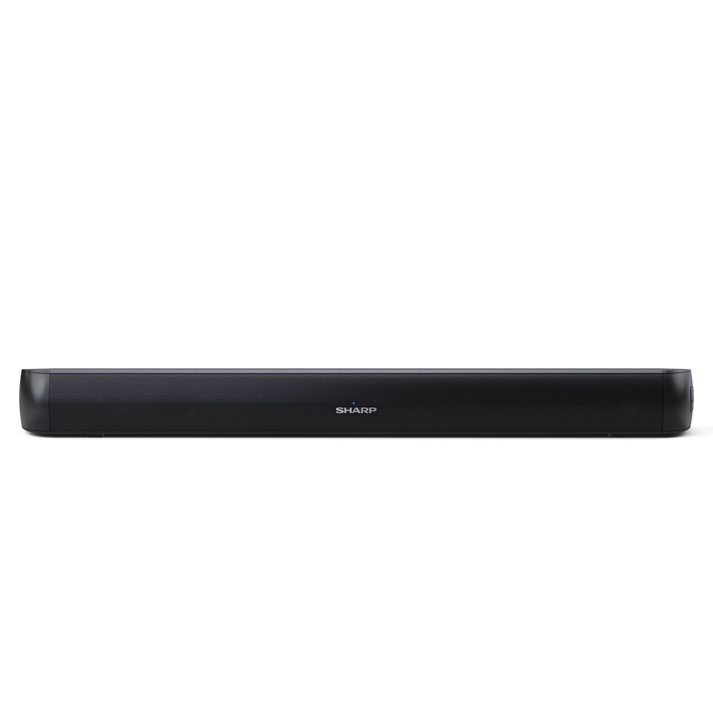SHARP HT-SB107 &ndash; 2.0 kompakte Soundbar &ndash; 90W, digitaler optischer Eingang, ideal f&uuml;r TVs & Monitore bis 32 Zoll 
