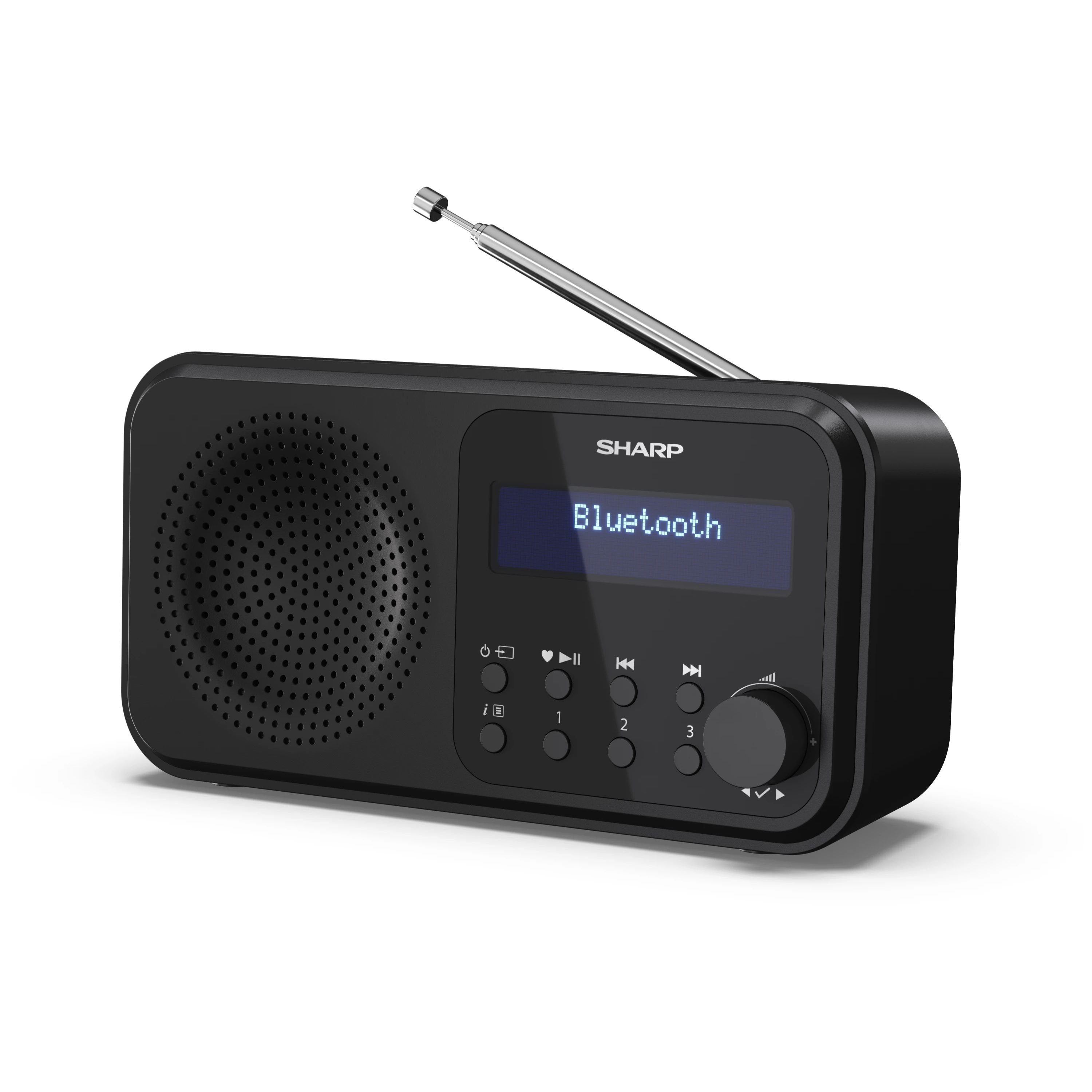 SHARP DR-P420BK &ndash; Tragbares Digitalradio mit DAB+/FM & Bluetooth &ndash; 20 Senderspeicher, USB- oder Batteriebetrieb 