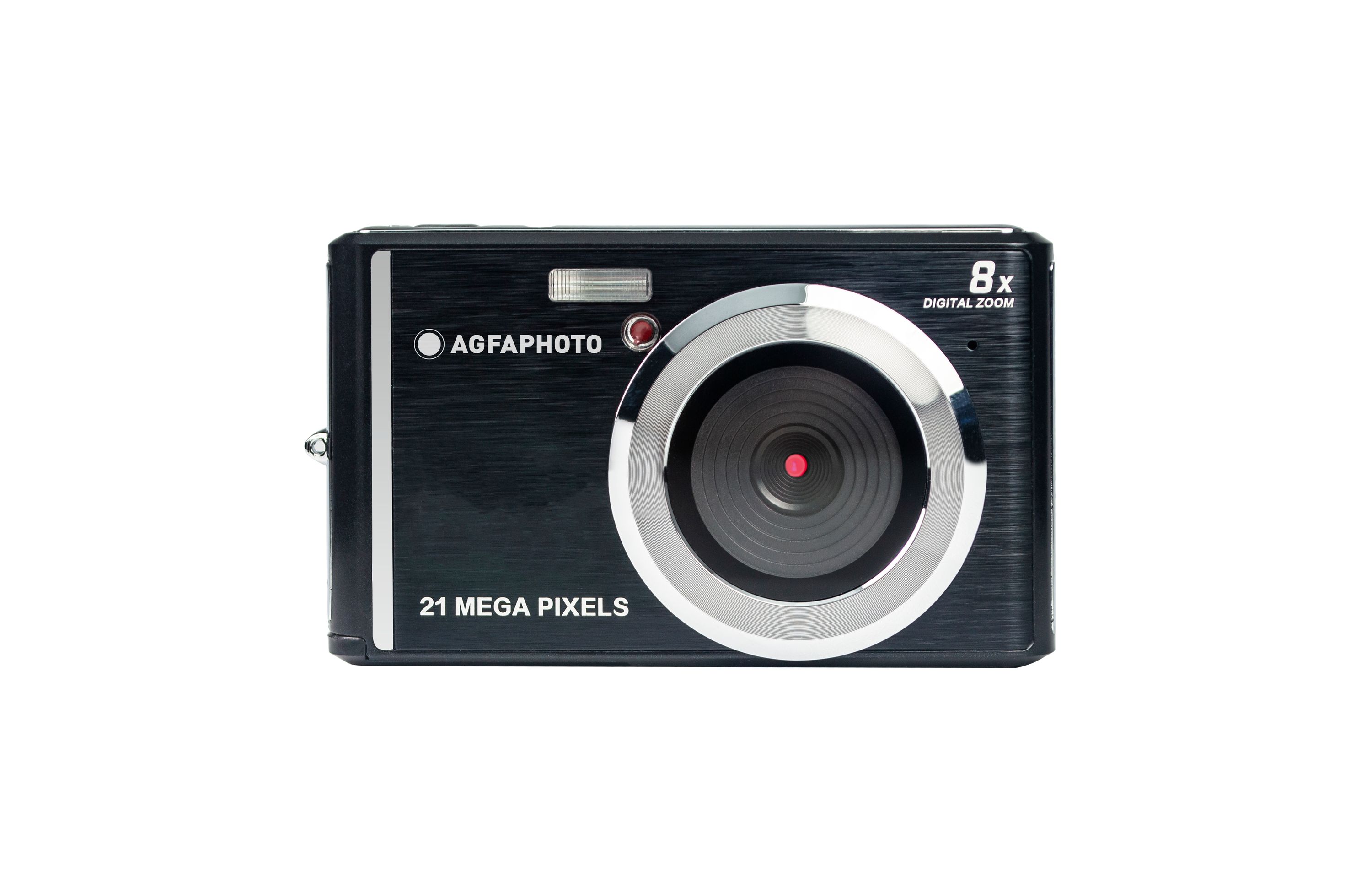 AgfaPhoto Realishot DC5200 - 21 MP Digitalkamera Schwarz mit CMOS-Sensor & 8-fachem Digitalzoom - HD 720p Videoaufnahme 