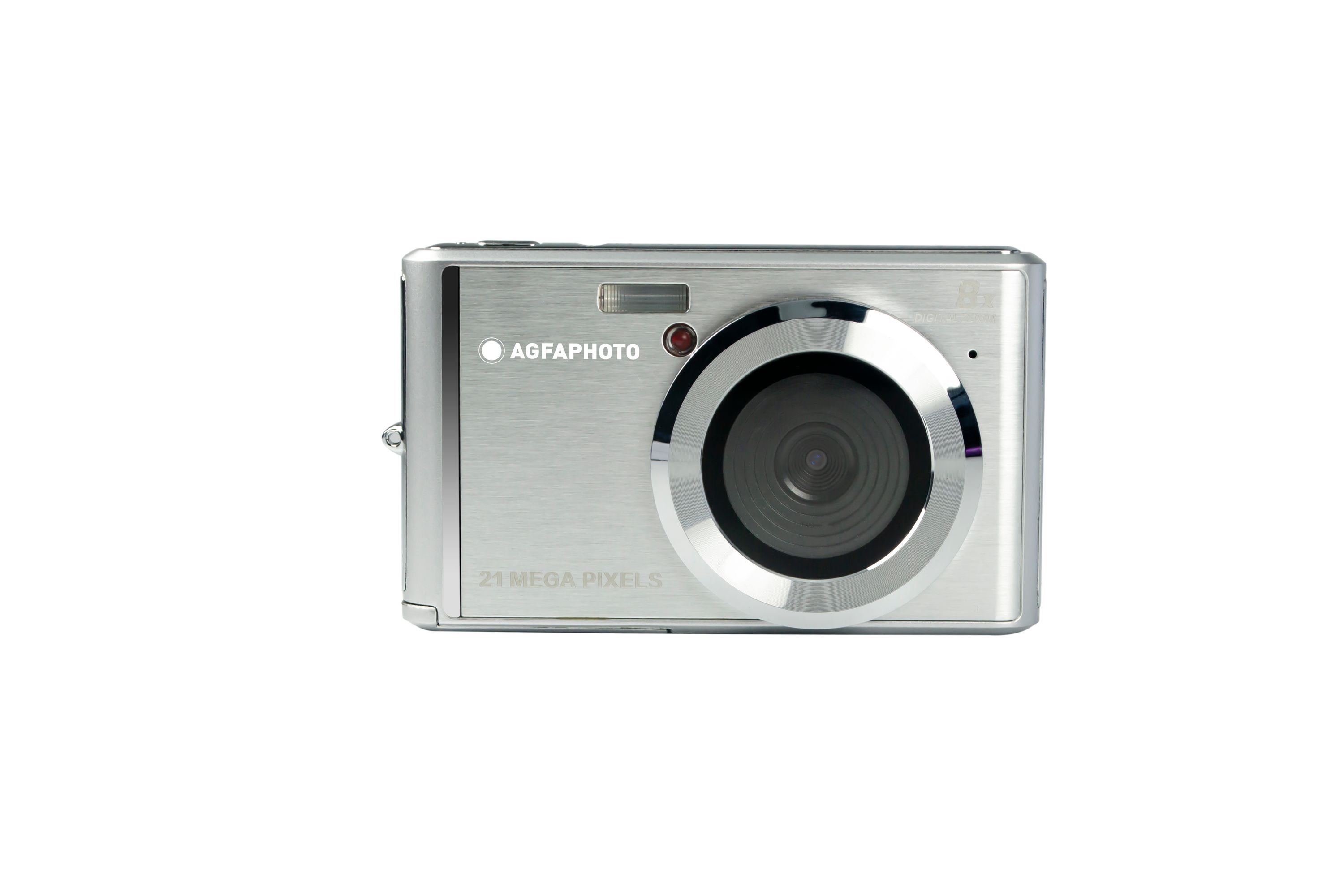 AgfaPhoto Realishot DC5200 - 21 MP Digitalkamera Silber mit CMOS-Sensor & 8-fachem Digitalzoom - HD 720p Videoaufnahme 