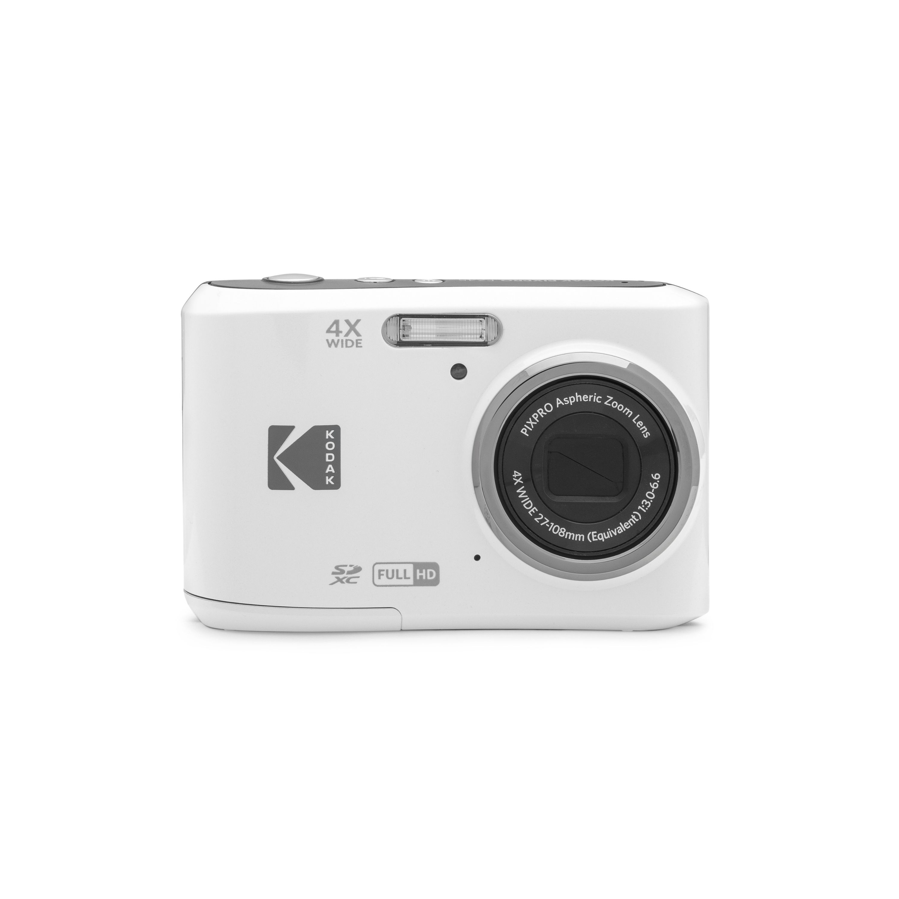Kodak PIXPRO FZ45 Wei&szlig; - Kompaktdigitalkamera 16 MP mit 4x optischem Zoom - 27mm Weitwinkelobjektiv, 1080p Full HD-Video 