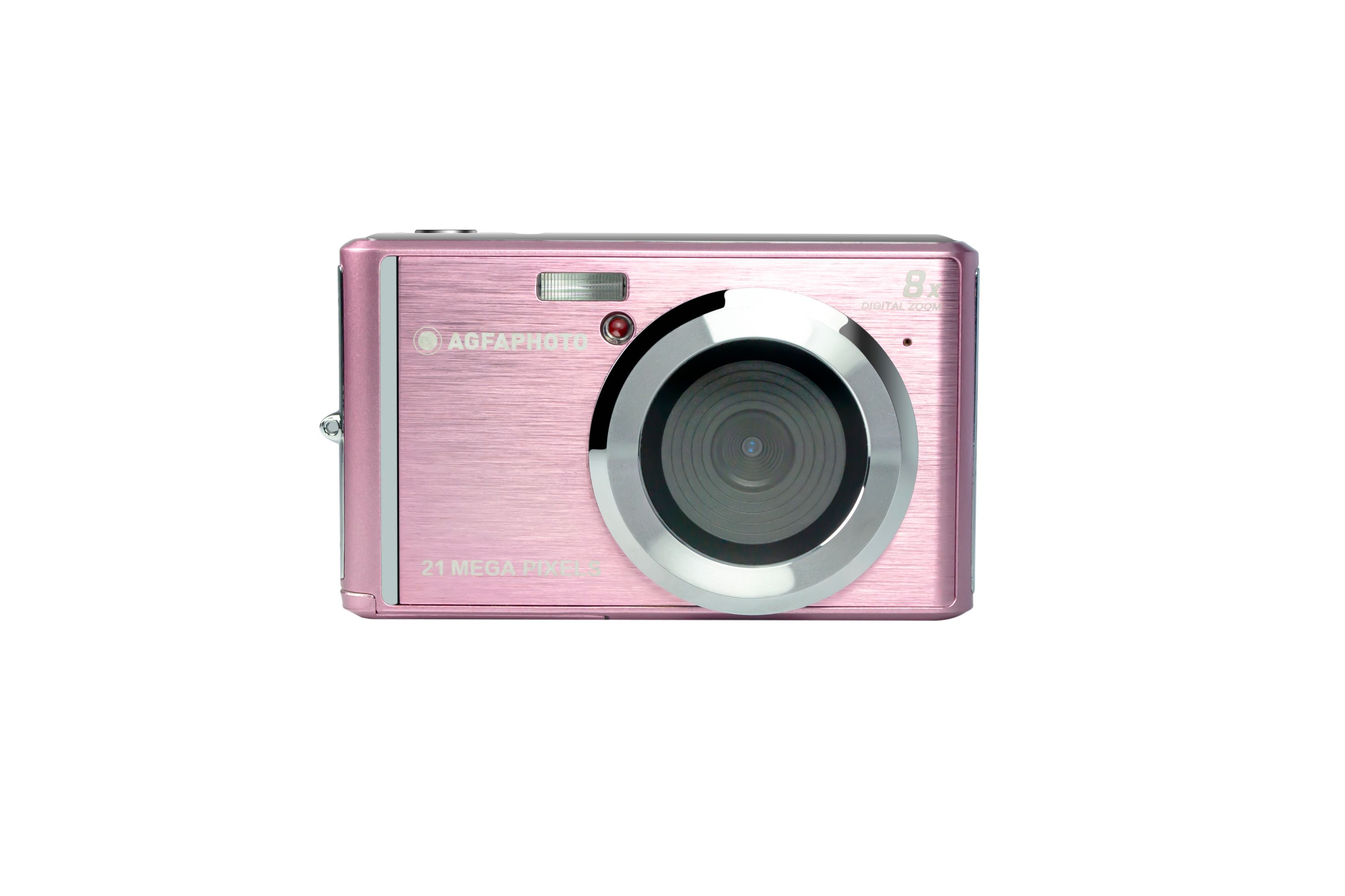 AgfaPhoto Realishot DC5200 - 21 MP Digitalkamera Pink mit CMOS-Sensor & 8-fachem Digitalzoom - HD 720p Videoaufnahme 