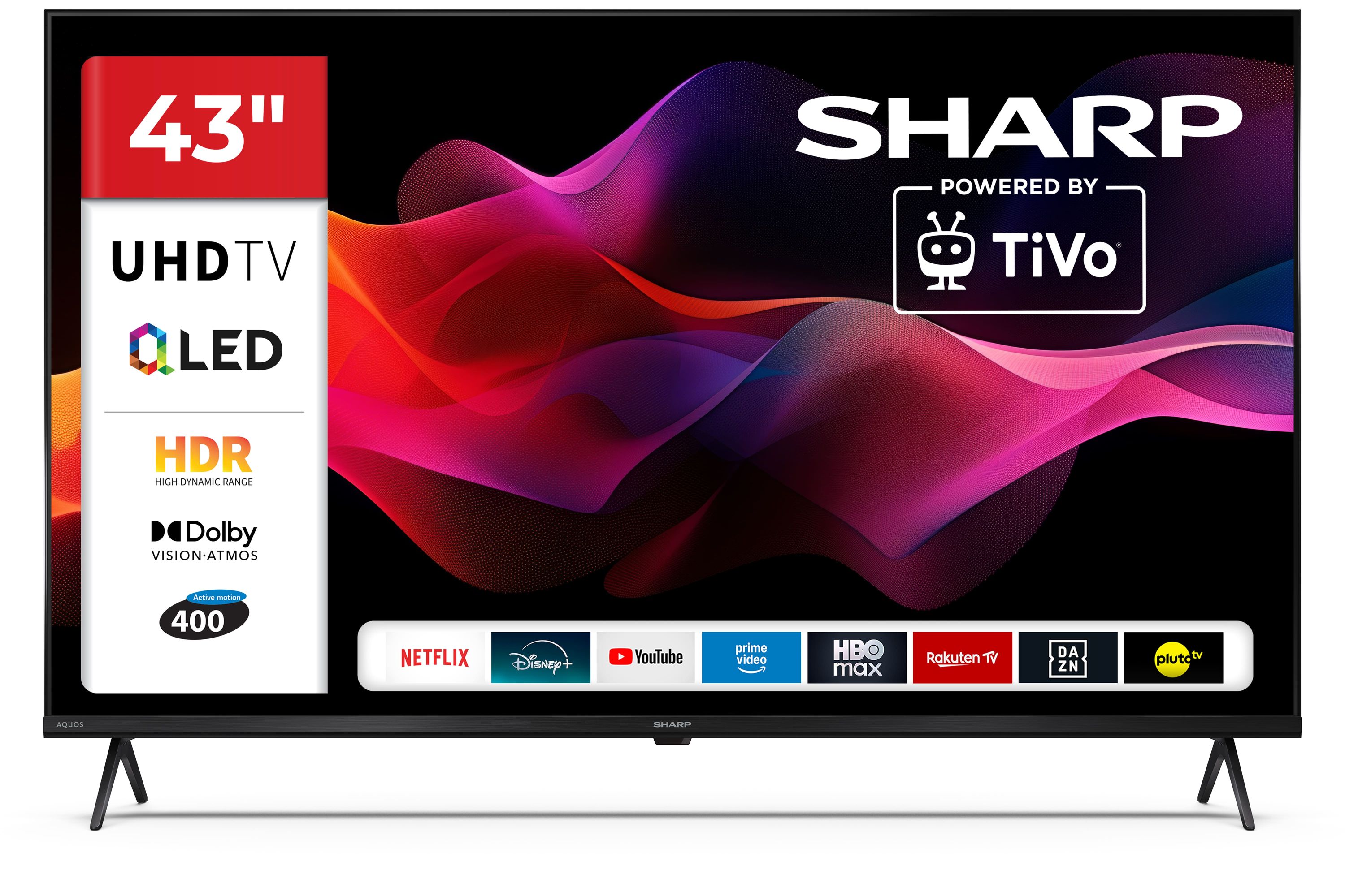 Sharp 43HM5245E 43 Zoll 4K QLED Fernseher TiVo Smart TV Dolby Vision Atmos HDMI 2.1 Triple Tuner 