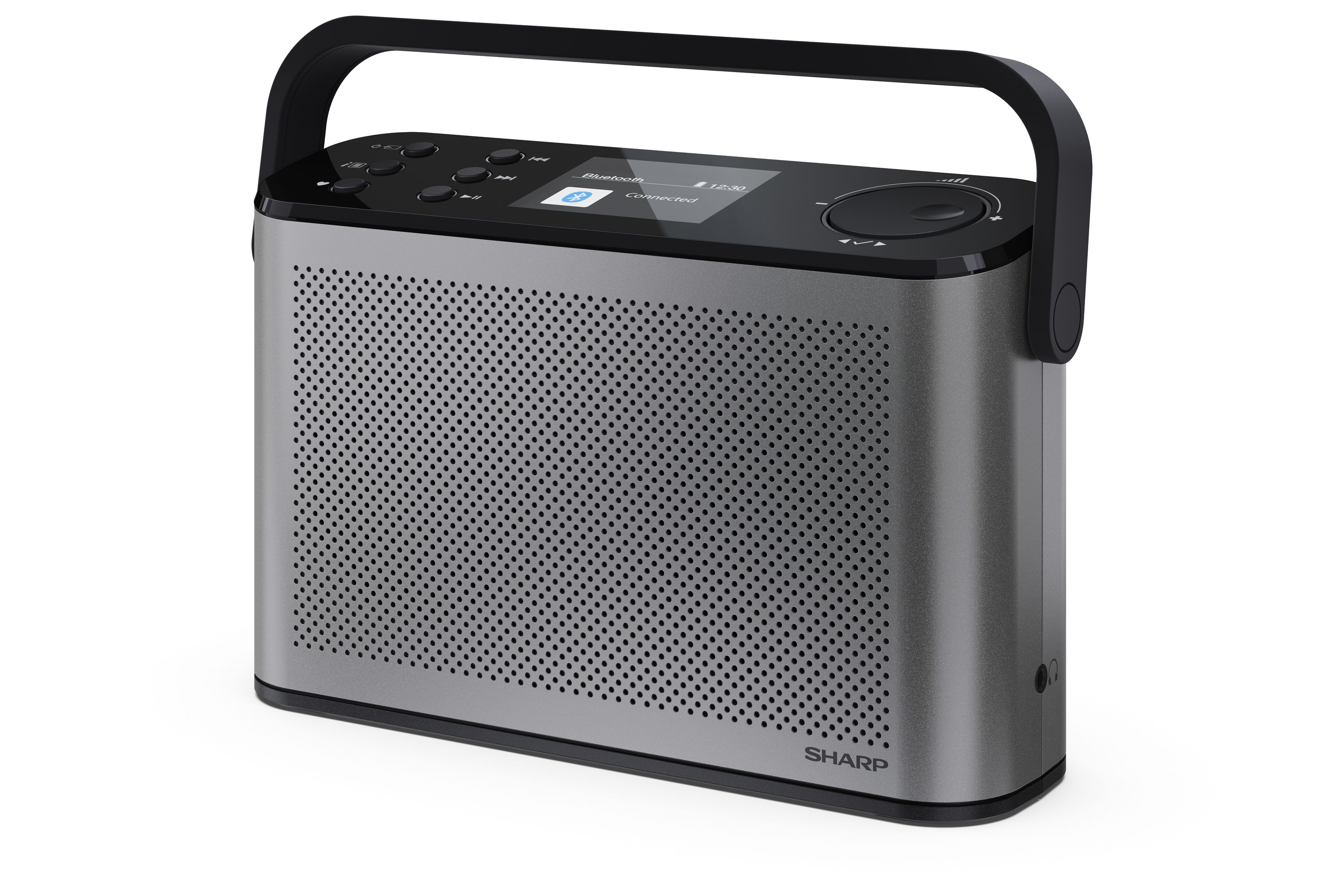 DAB+ Radio tragbar Bluetooth 5.3 Stereo Akku USB OSAKA Grey - Sharp DR-P540GY 